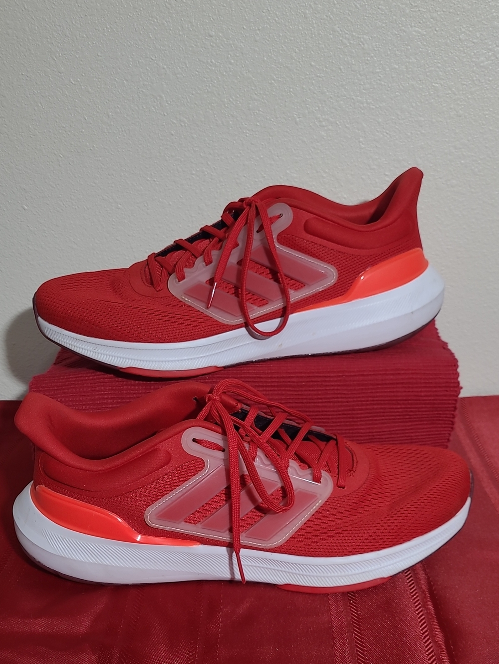 adidas Ultra Bounce Scarlet Red  and White Running Shoes HP5775